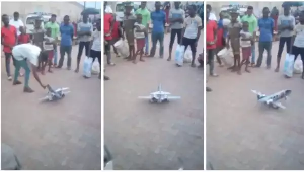 Photo Nigerian genius constructs Aeroplane from scrap materials